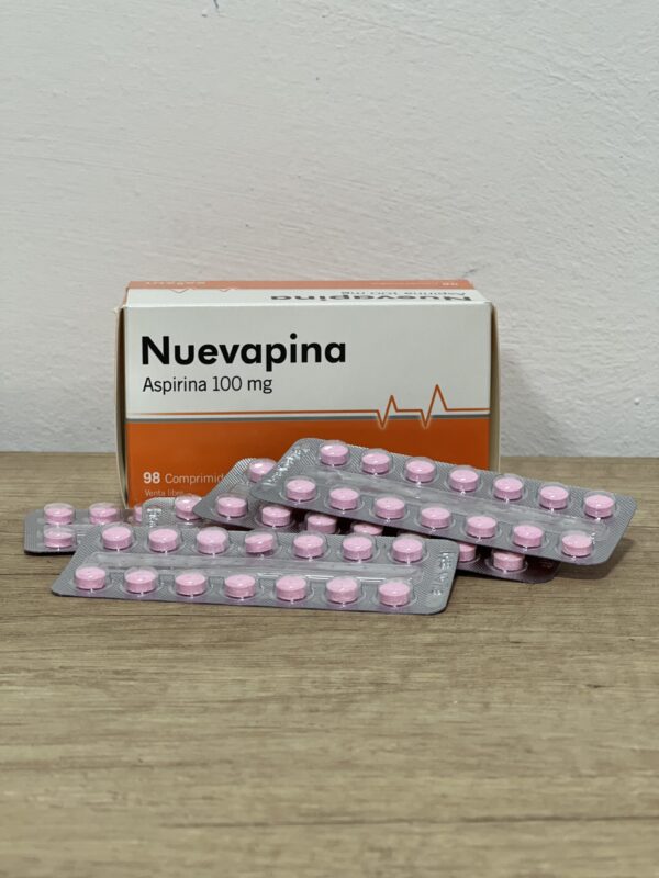 Nuevapina (Ácido Acetilsalicílico) 100 mg – Savant | Tira x 14 comprimidos