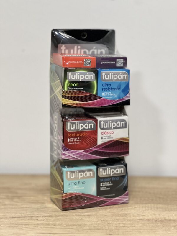 Tulipán Exhibidor Mix x 78 Preservativos – Expendedor