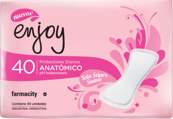 Protectores Diario Enjoy Anatómico x 40 un