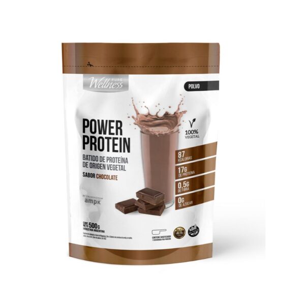 Suplemento Deportivo Pure Wellness Power Protein Chocolate x 500 g