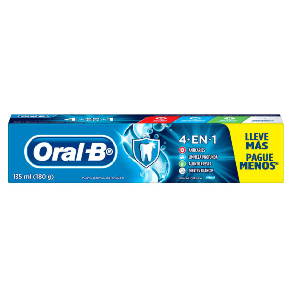 Pasta Dental Oral B 4 en 1 x 180 g