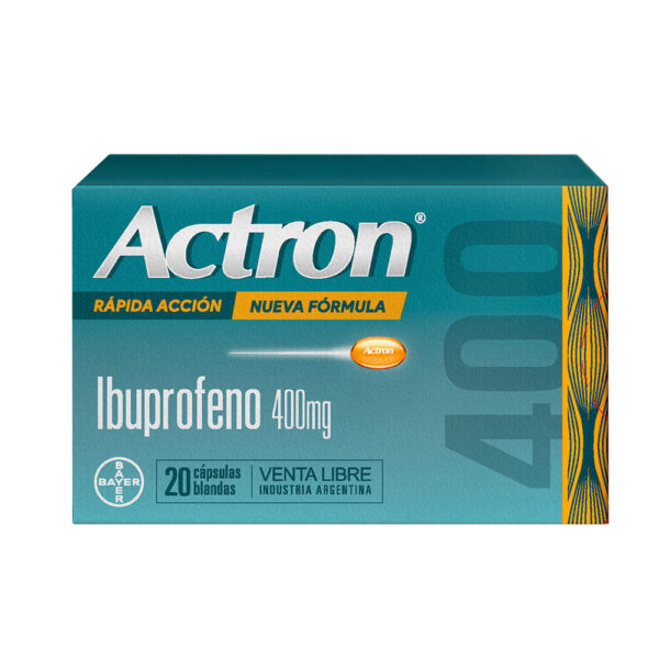Actron Ibuprofeno 400 mg x 20 Cáps