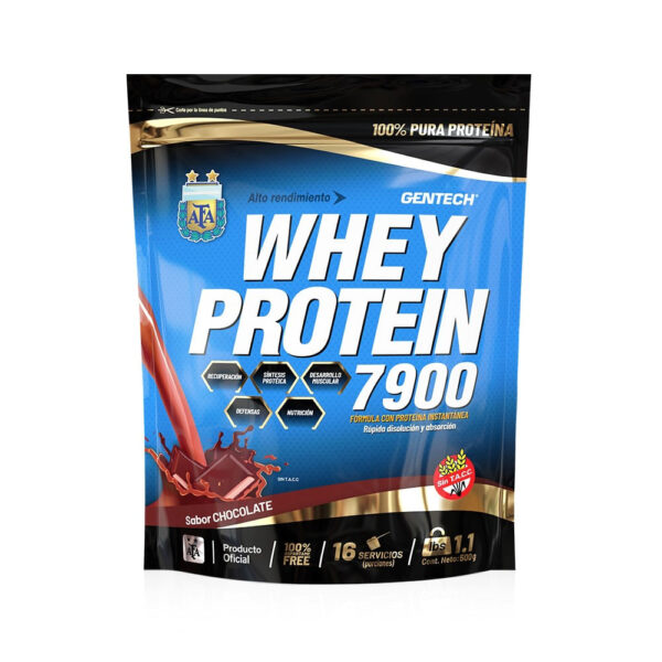 Suplemento Deportivo Gentech Whey Protein Sabor Chocolate x 500 g